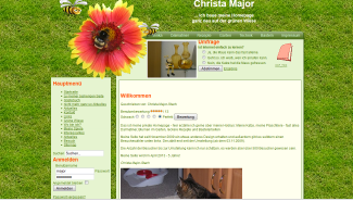 Homepage auf der grünen Wiese